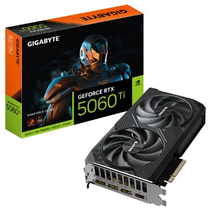 Imagem de Placa Gráfica Gigabyte GeForce RTX 5060 Ti WINDFORCE OC 16GB DLSS4