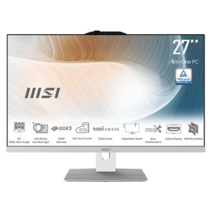 Imagem de Computador MSI AiO Modern AM272P-1053ES 27" Core 7 150U 16GB SSD 512GB Intel Iris Xe Graphics Branco