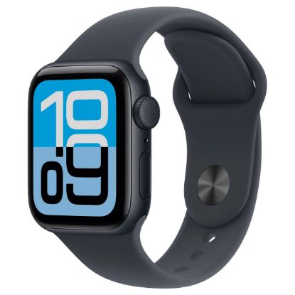 Imagem de Apple Watch SE 3 GPS Alumínio Meia Noite | Bracelete Desportiva Meia Noite - M/L (40mm)