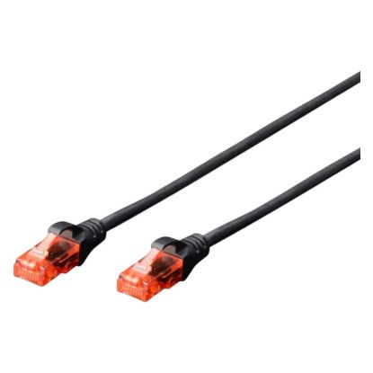Imagem de Cabo de Rede RJ45 Ewent Cat.6 U/UTP Preto - 3Mtr