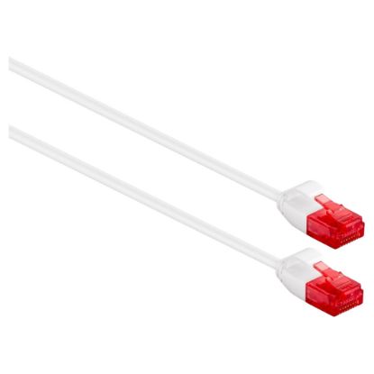 Imagem de Cabo de Rede RJ45 Ewent Cat.6 U/UTP Slim Branco - 2Mtr