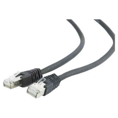 Imagem de Cabo de Rede RJ45 Gembird Cat.6A S/FTP Preto - 1Mtr