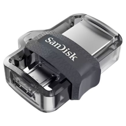 Imagem de Pen Drive SanDisk Cruzer Ultra Dual M3.0 128Gb MicroUSB/USB3.0 Prateada